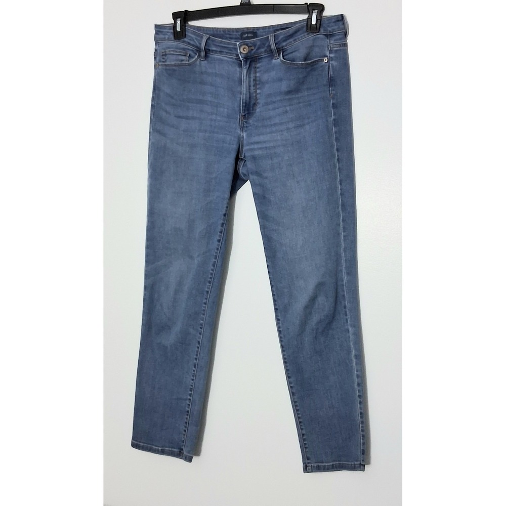 J. Jill Jeans* Womens Size 12 Boyfriend Straight Leg Ankle Medium Wash Pre-owned